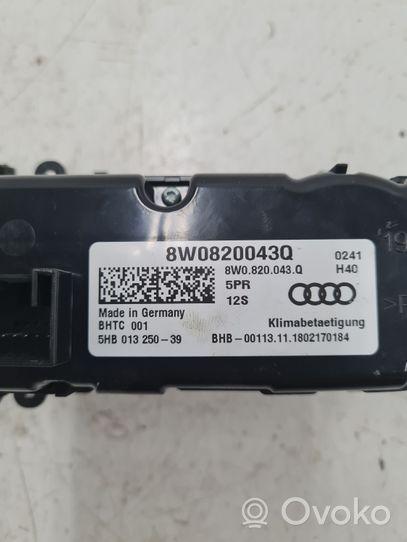 Audi A4 S4 B9 Panel klimatyzacji 8W0820043Q