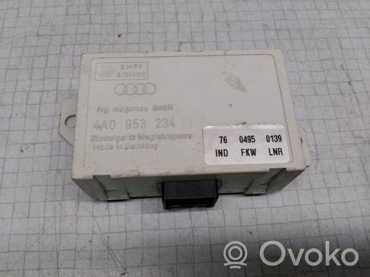 Audi A6 S6 C4 4A Unité de commande dispositif d'immobilisation 4A0953234