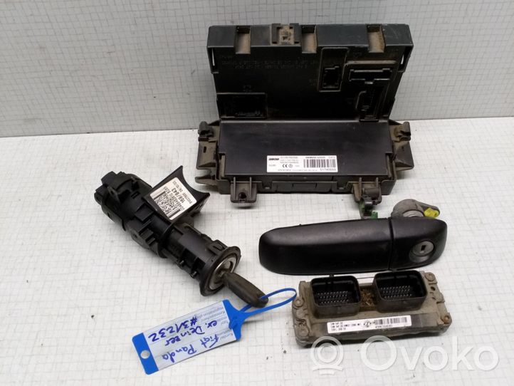 Fiat Panda II Komputer / Sterownik ECU i komplet kluczy 6160057703