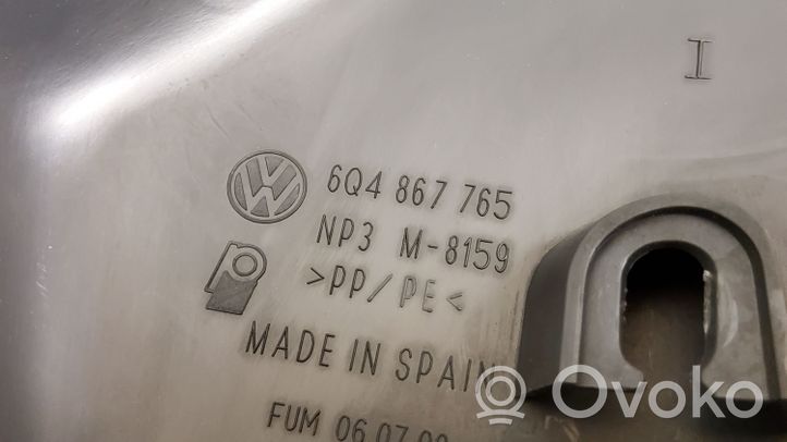 Volkswagen Polo IV 9N3 Kita slenkscių/ statramsčių apdailos detalė 6Q4867765