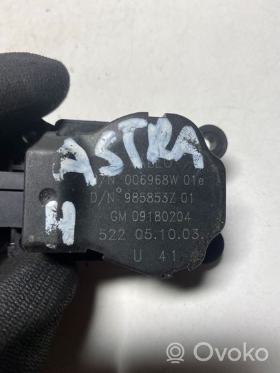 Opel Astra H Motorino attuatore aria 09180204