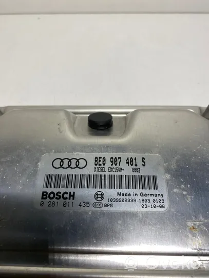Audi A4 S4 B6 8E 8H Calculateur moteur ECU 8E0907401S