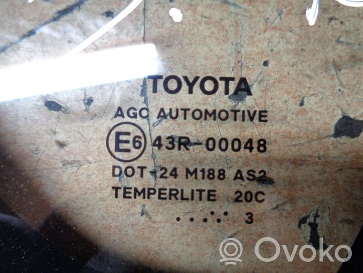 Toyota Auris E180 Sivukeski-ikkuna/-lasi 43R00048