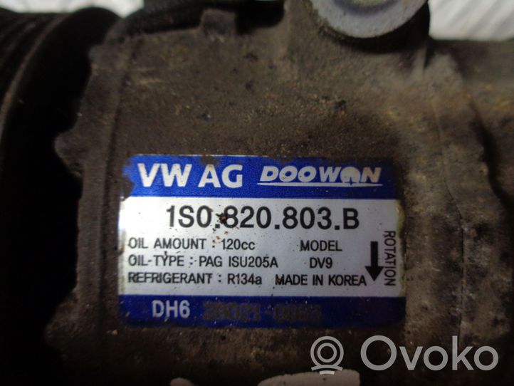 Volkswagen Up Air conditioning (A/C) compressor (pump) 1S0820803B