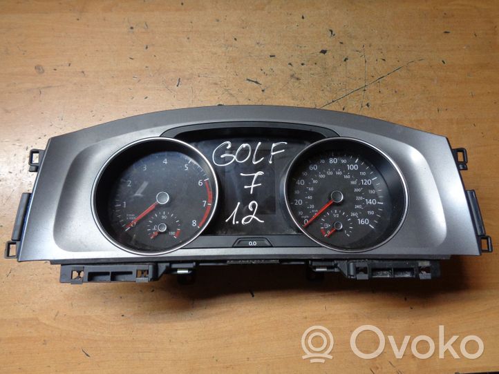 Volkswagen Golf VII Compteur de vitesse tableau de bord 5G0920951