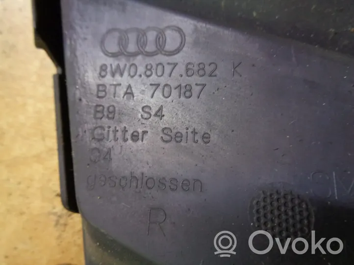 Audi A4 S4 B9 Kratka dolna zderzaka przedniego 8W0807682K