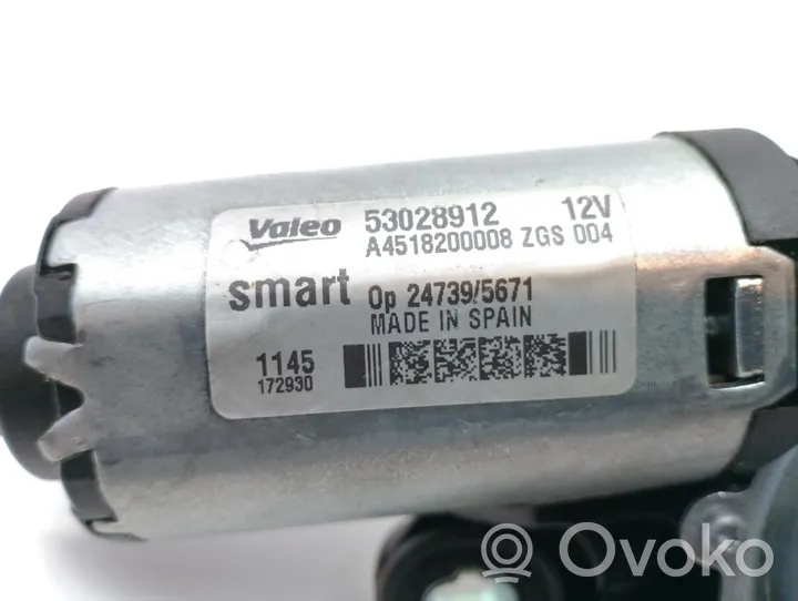 Smart ForTwo III C453 Moteur d'essuie-glace arrière A4518200008ZGS