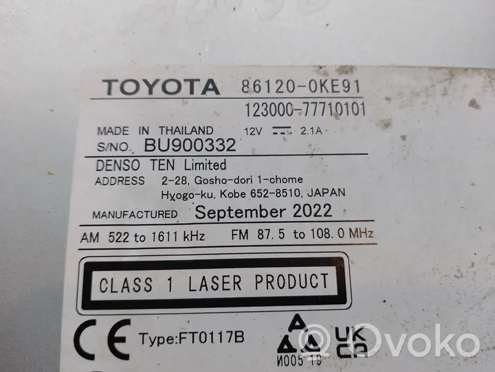 Toyota Hilux (AN10, AN20, AN30) Unità principale autoradio/CD/DVD/GPS 861200KE91