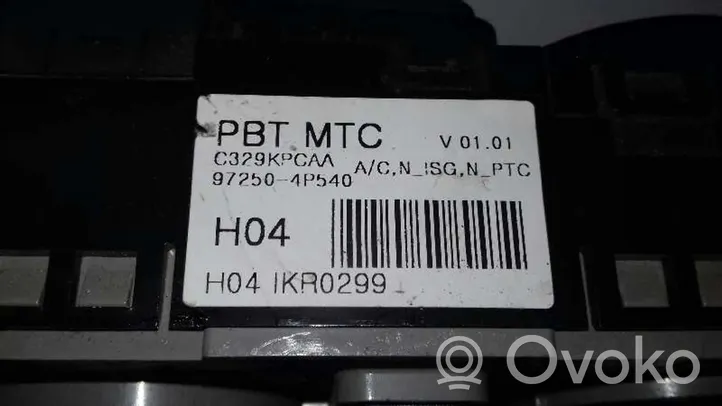 Hyundai i20 (PB PBT) Ilmastoinnin ohjainlaite 972504P540