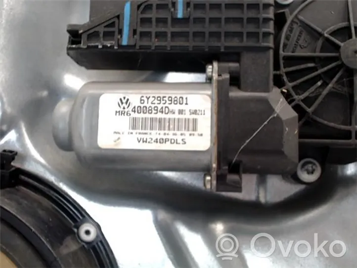 Volkswagen Polo IV 9N3 Alzacristalli elettrico della portiera anteriore 6Y2959801