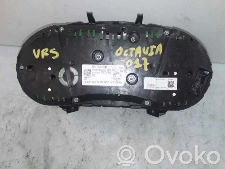 5E0920756E Skoda Octavia Mk3 (5E) Speedometer (instrument cluster), 124