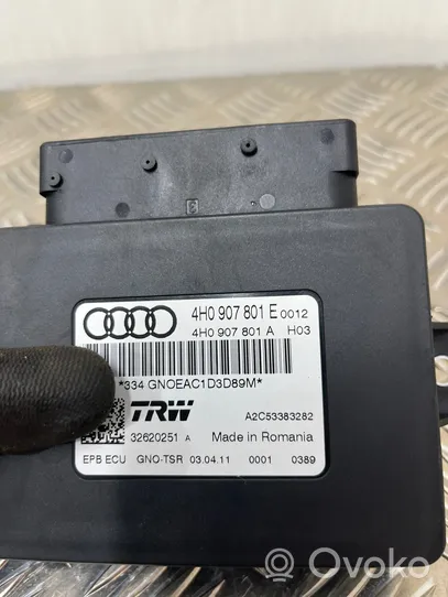 Audi A8 S8 D4 4H Moduł / Sterownik hamulca ręcznego 4H0907801E