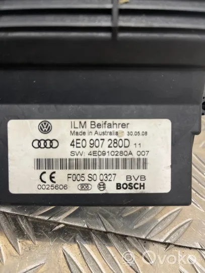 Audi A8 S8 D3 4E Maitinimo valdymo blokas 4E0907280D