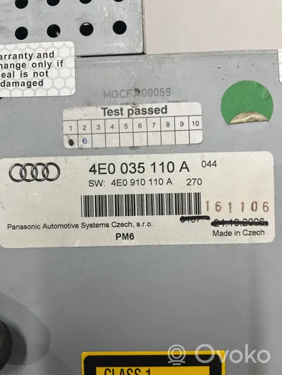 Audi A6 S6 C6 4F CD/DVD-vaihdin 4E0035110A