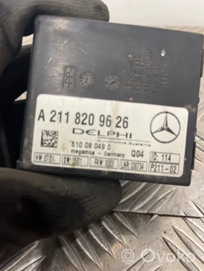 Mercedes-Benz E W212 Centralina/modulo allarme A2118209626