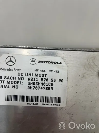 Mercedes-Benz CLS C219 Bluetooth control unit module A2118705526