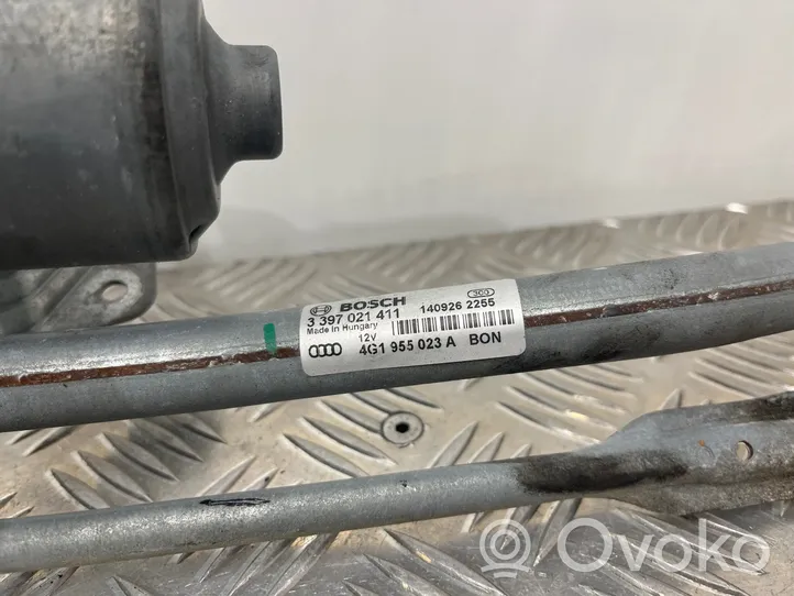 Audi A6 S6 C7 4G Tringlerie et moteur d'essuie-glace avant 4G1955119