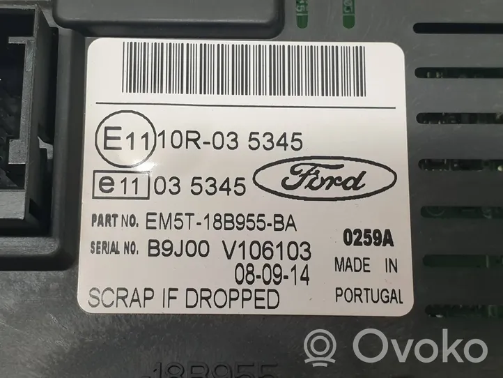Ford Kuga II Monitori/näyttö/pieni näyttö EM5T18B955BA