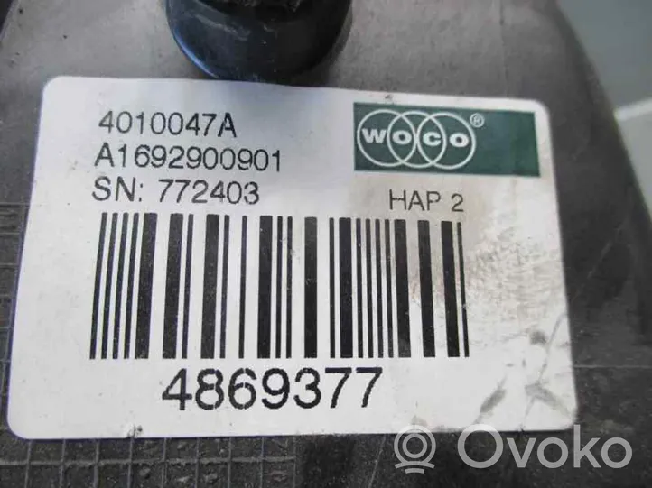 Mercedes-Benz A W169 Pedale della frizione A1692900901