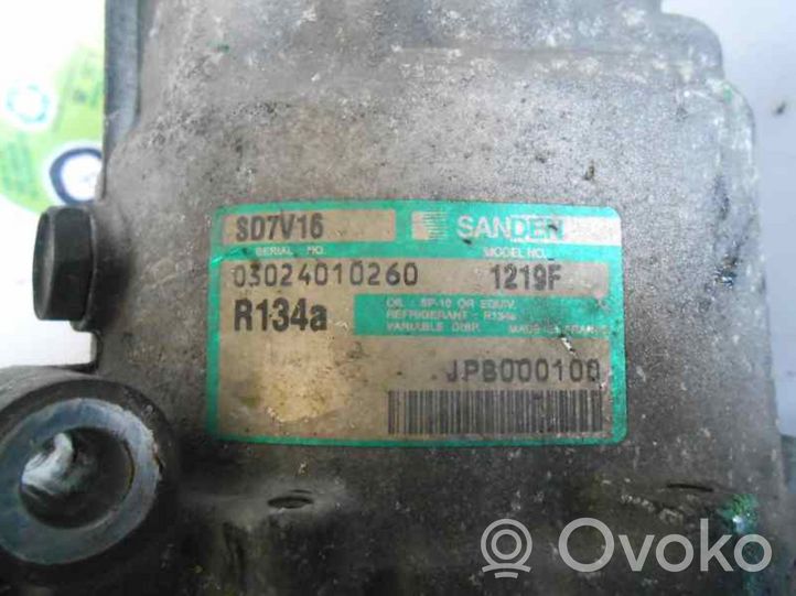 Rover 45 Ilmastointilaitteen kompressorin pumppu (A/C) JPB000100