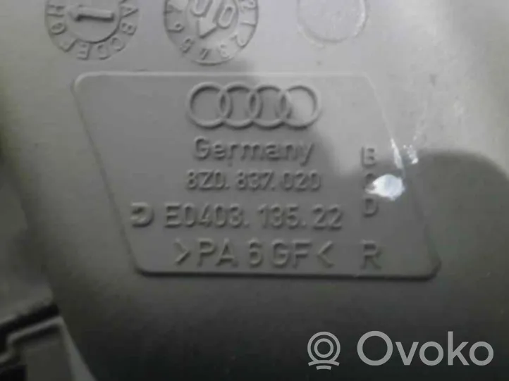 Audi A2 Iekšējais atvēršanas rokturītis 8Z0837020