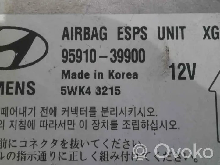 Hyundai XG Oro pagalvių valdymo blokas 9591039900