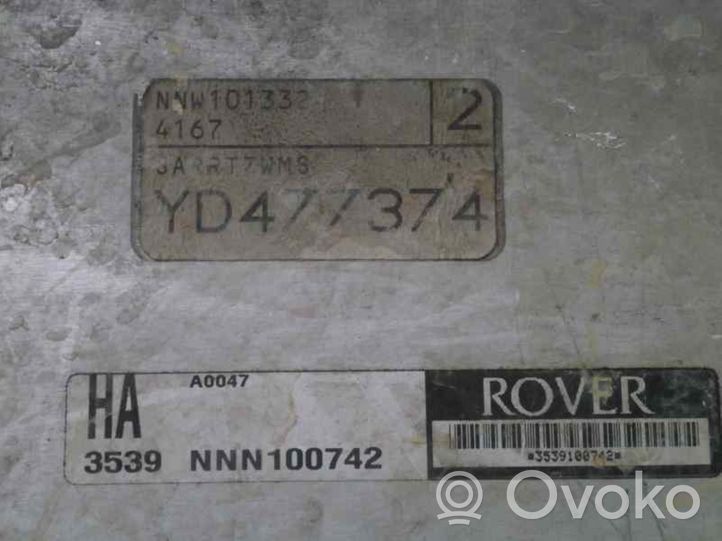 Rover 45 Sterownik / Moduł ECU NNN100742