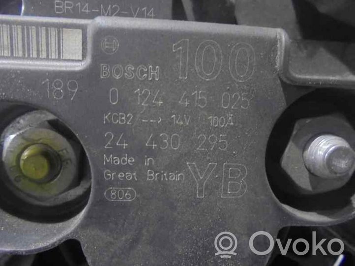Opel Zafira A Generaattori/laturi 0124415025