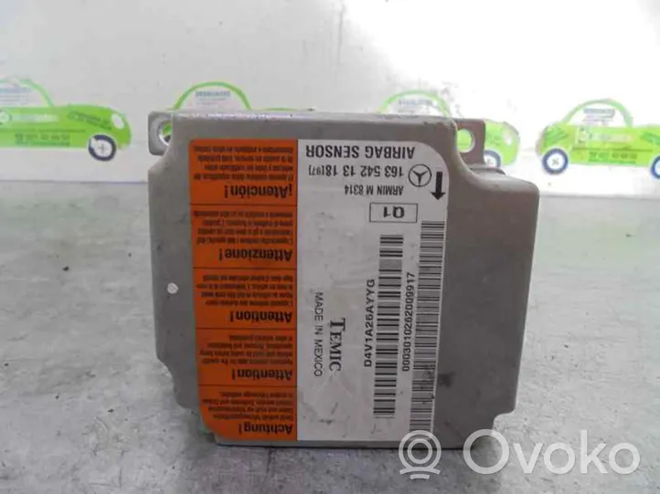 Mercedes-Benz ML W163 Sterownik / Moduł Airbag 1635421318