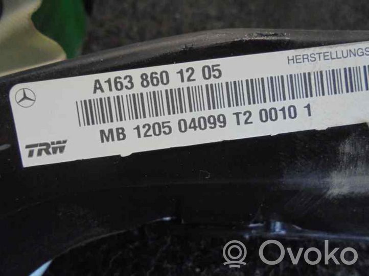 Mercedes-Benz ML W163 Kurtyna airbag A1638601205