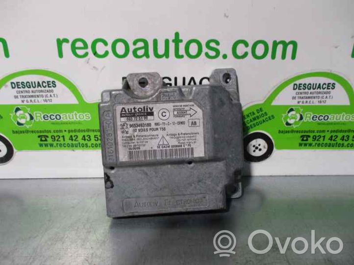 Peugeot 307 CC Unidad de control/módulo del Airbag 9653493180