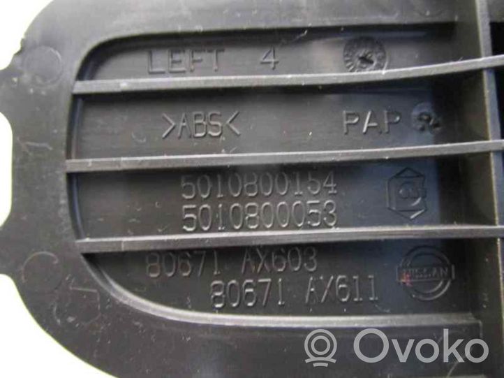 Nissan Micra Klamka wewnętrzna drzwi przednich 80671AX603