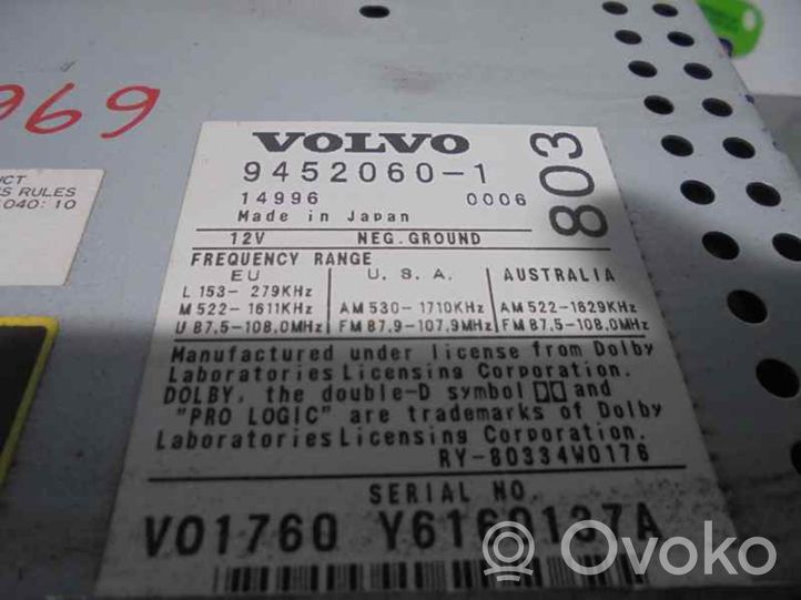 Volvo S80 Radija/ CD/DVD grotuvas/ navigacija 94520601