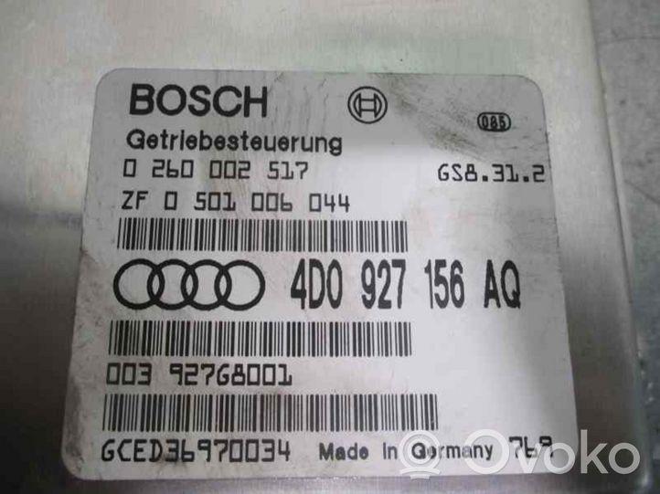 Audi A8 S8 D3 4E Module de contrôle de boîte de vitesses ECU 4D0927156AQ