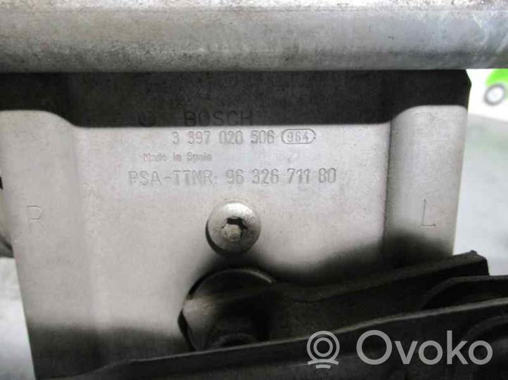 Citroen C5 Mechanizm i silniczek wycieraczek szyby przedniej / czołowej 9632671180