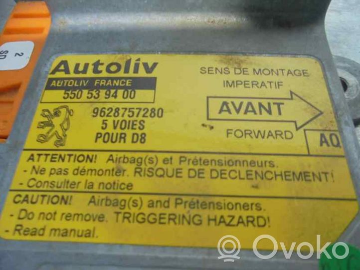 Peugeot 406 Sterownik / Moduł Airbag 9628757280