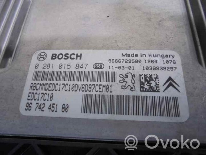 Citroen C3 Picasso Sterownik / Moduł ECU 9674245180