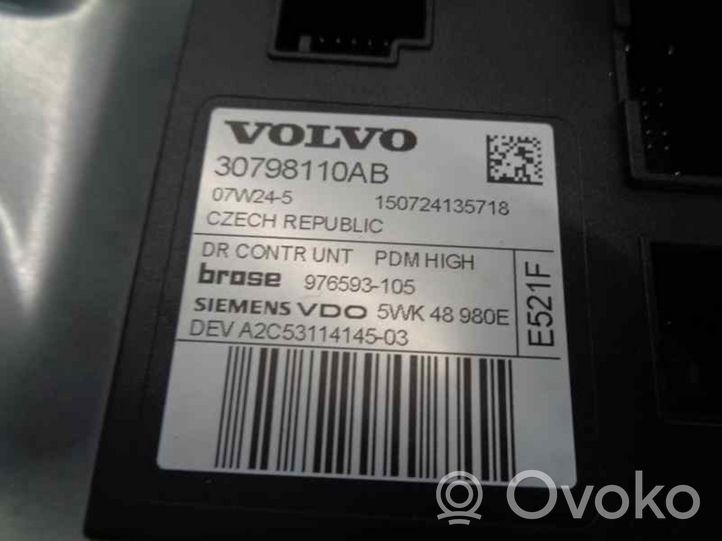 Volvo V50 Etuoven sähkökäyttöinen ikkunan nostin 30798110AB