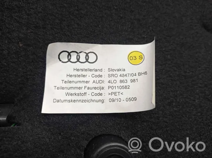 Audi Q7 4M Garniture panneau de porte arrière 4L0863981