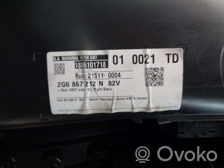 Volkswagen Polo Moldura del tarjetero de la puerta trasera 2G6867212N