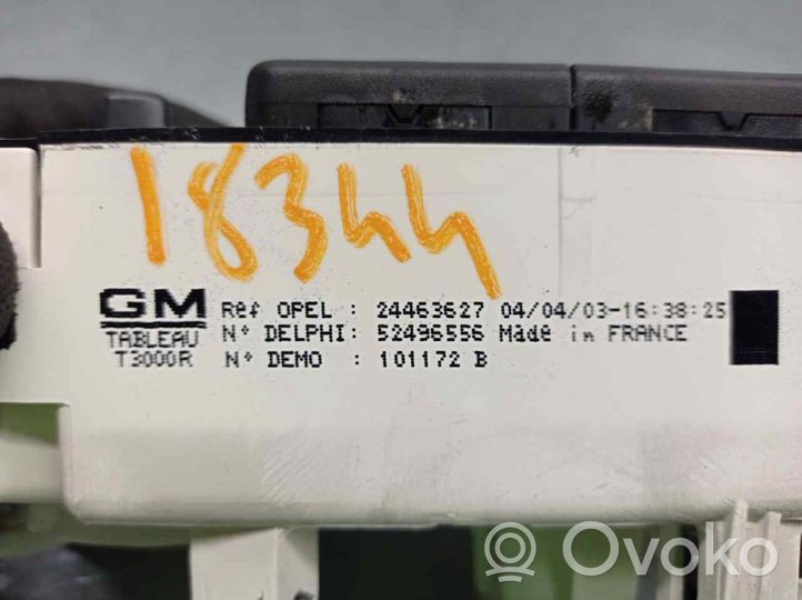 Opel Astra G Ilmastoinnin ohjainlaite 24463627