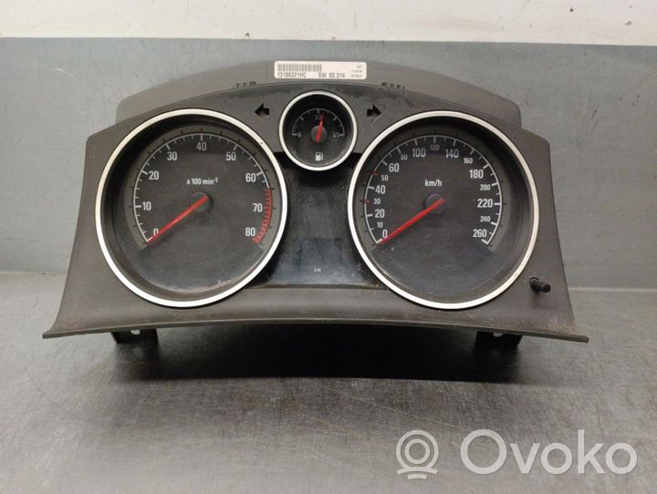Opel Astra H Compteur de vitesse tableau de bord 13186321HC