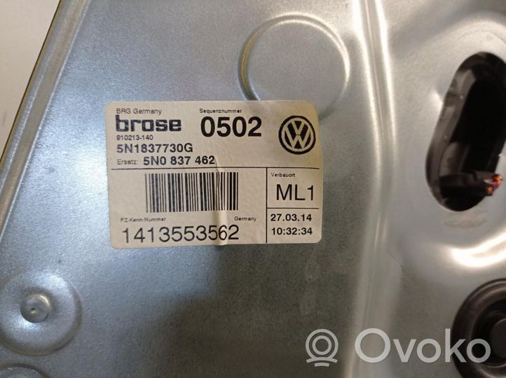 Volkswagen Tiguan Podnośnik szyby drzwi z silniczkiem 5N1837730G