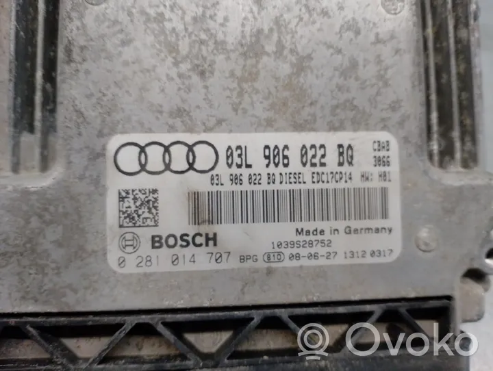 Audi A3 S3 A3 Sportback 8P Dzinēja vadības bloks 03L906022BQ