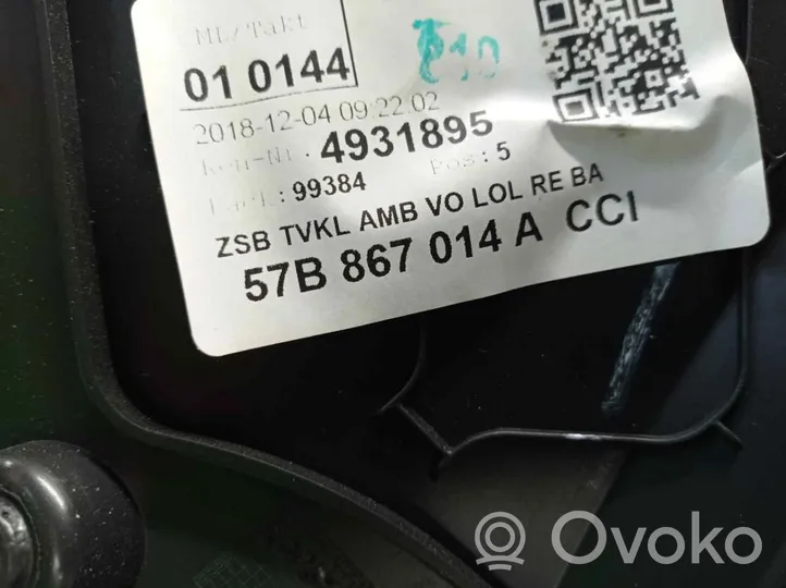 Skoda Karoq Etuoven verhoilu 57B867014A