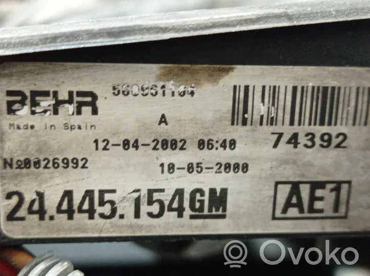 Opel Corsa C Elektryczny wentylator chłodnicy 24445154