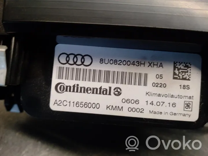 Audi Q3 8U Ilmastoinnin ohjainlaite 8U0820043H