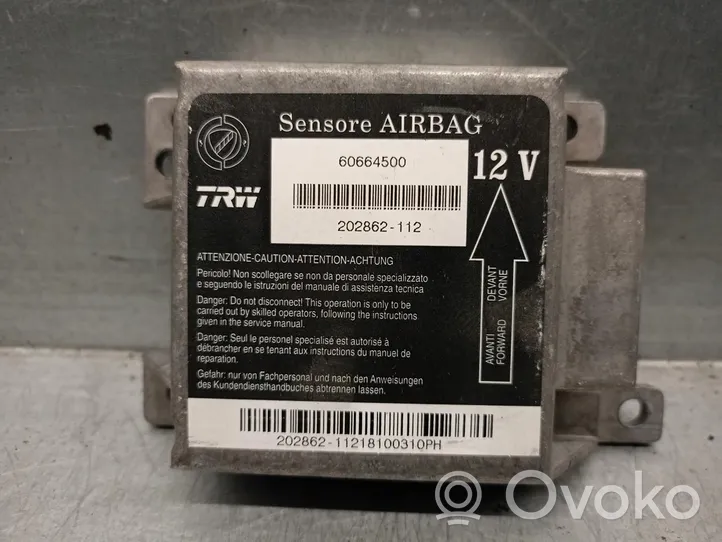 Alfa Romeo Spider 916 Centralina/modulo airbag 60659075