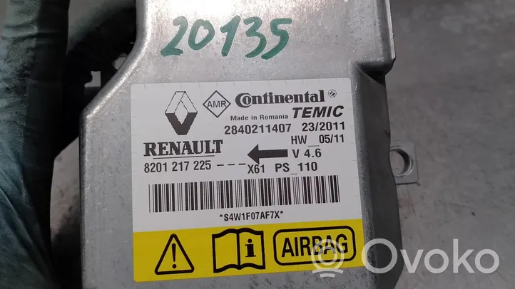 Renault Kangoo I Centralina/modulo airbag 8201217225