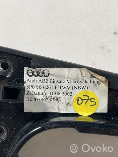 Audi A3 S3 8P Vaihteenvalitsimen kehys verhoilu muovia 8P0864261F